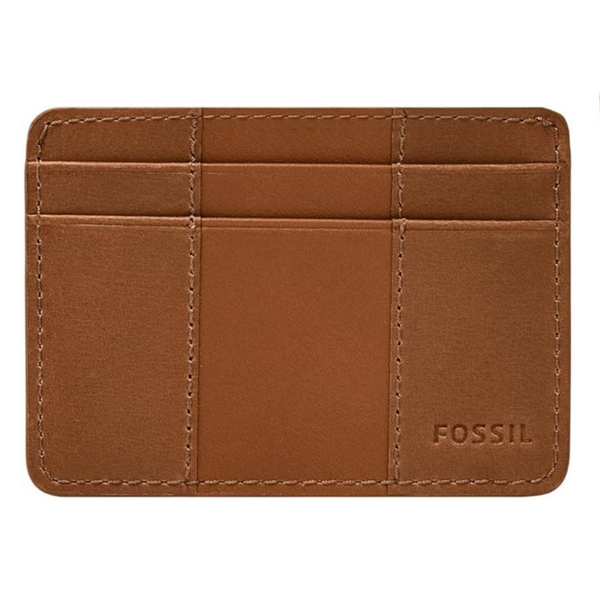 Fossil Men’s Leather Minimalist Card Case Front Pocket Wallet