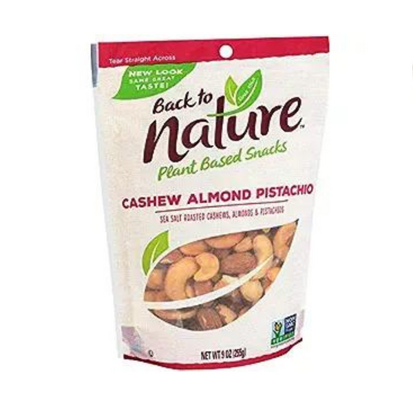 Back To Nature Cashew Almond Pistachio Blend 9oz Trail Mix