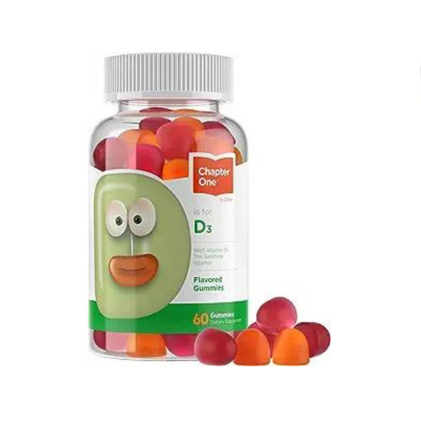 Zahler Chapter One Vitamin D 3 1000 IU Gummies (60 Flavored Gummies)