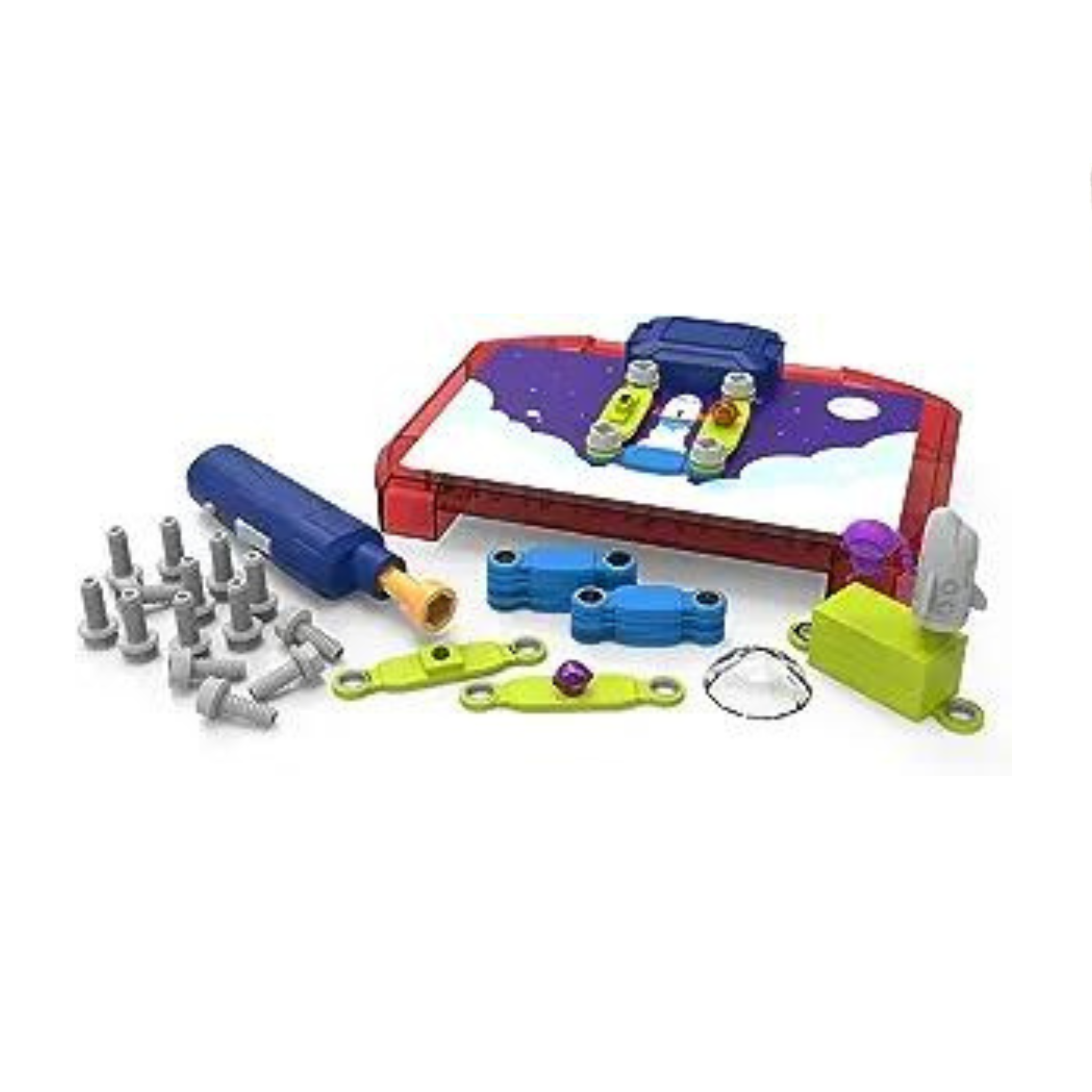 52 Pcs STEM Space Circuits Kit with Power Drill & Challenges