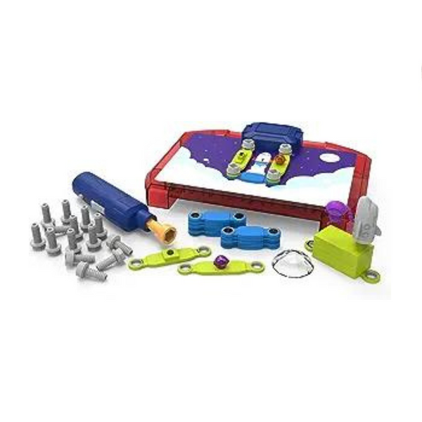 52 Pcs STEM Space Circuits Kit with Power Drill & Challenges