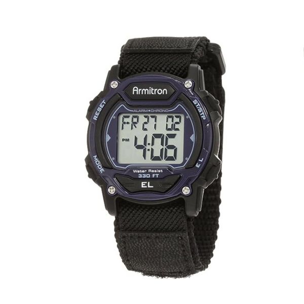 Armitron Sport Unisex Digital Chronograph Nylon Strap Watch
