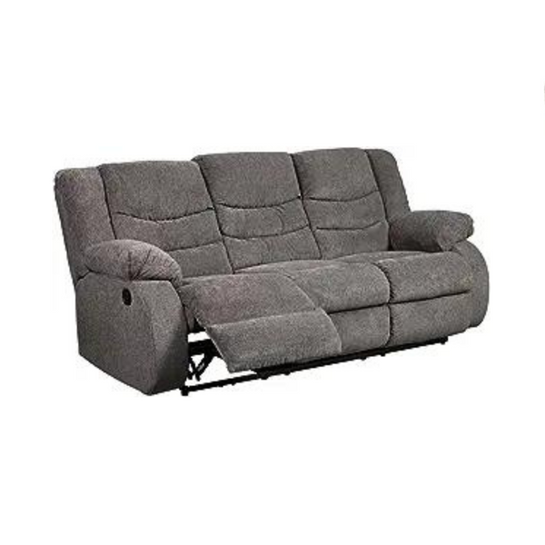 Signature Design by Ashley Tulen Modern Manual Pull Tab Reclining Sofa