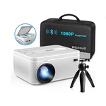 BIGASUO HD 9000L Bluetooth Projector with Built in DVD Player, Tripod, Carry Bag