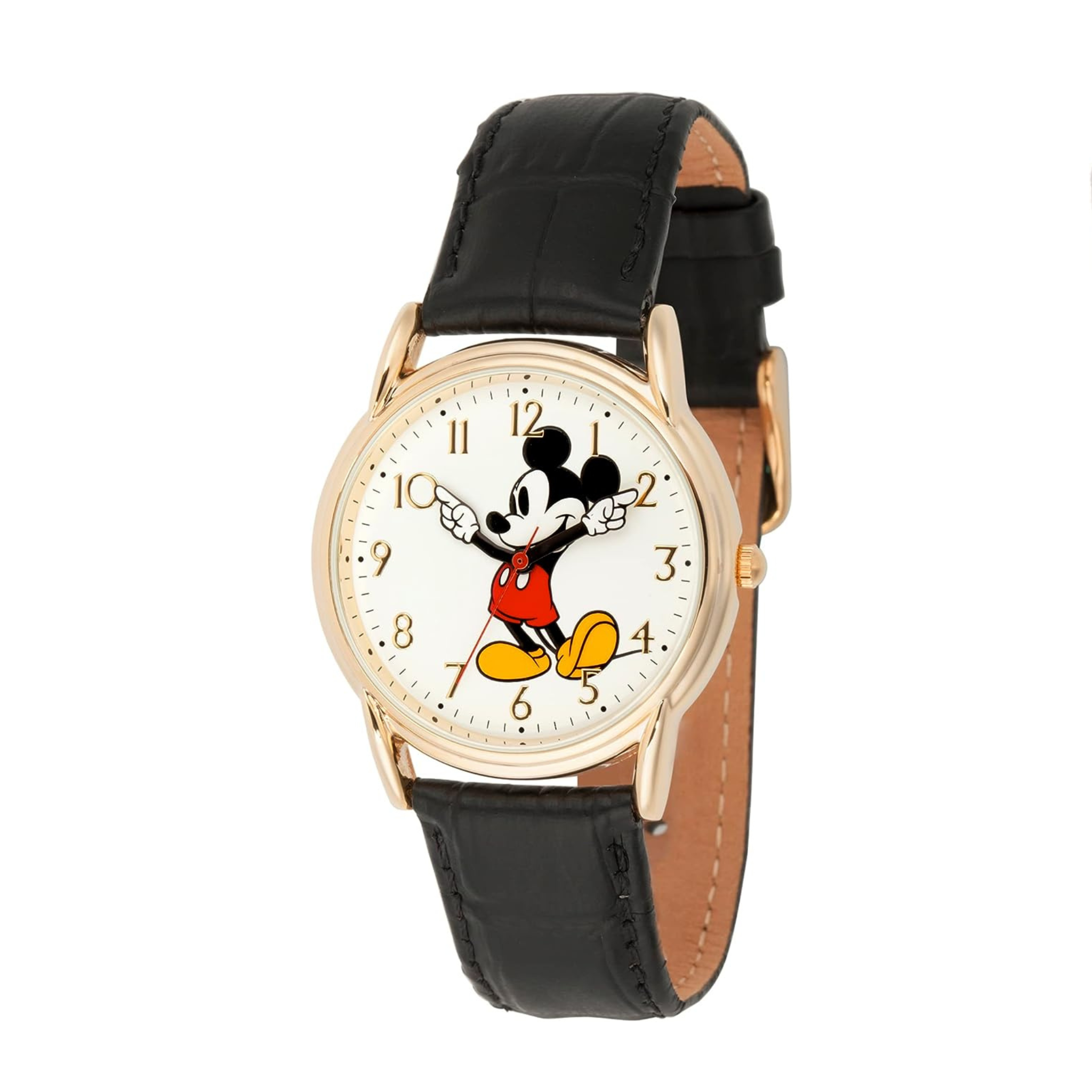 Disney Mickey Mouse Adult Classic Cardiff Analog Leather Strap Watch