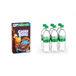 Caja familiar de cereal Cocoa Puffs y paquete de 6 Sprites