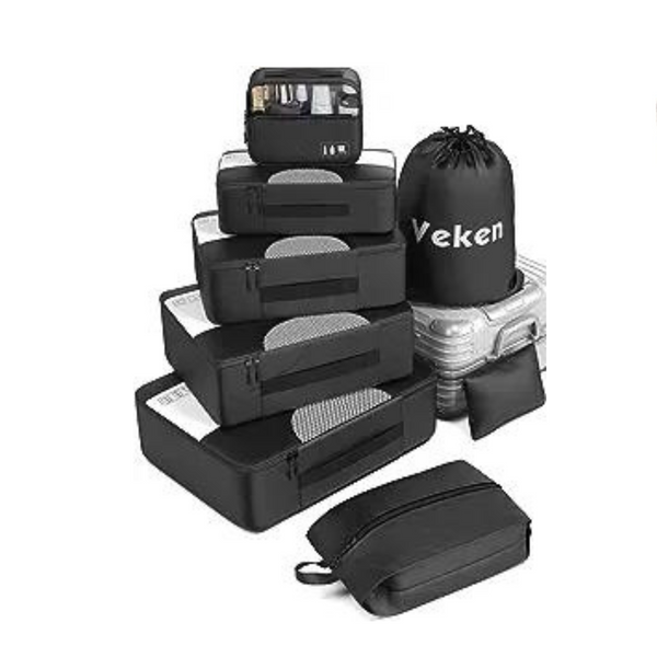 8-Piece Packing Cubes Travel Bag Organizers Set