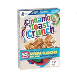 Box of Cinnamon Toast Crunch Cereal