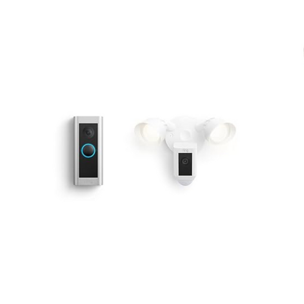 Ring Video Doorbell Pro 2 with Ring Floodlight Cam Wired