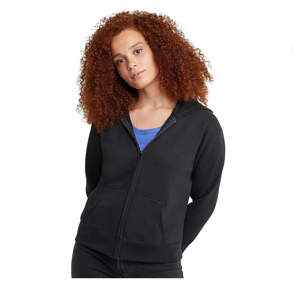Hanes Sudadera con capucha y cremallera completa para mujer