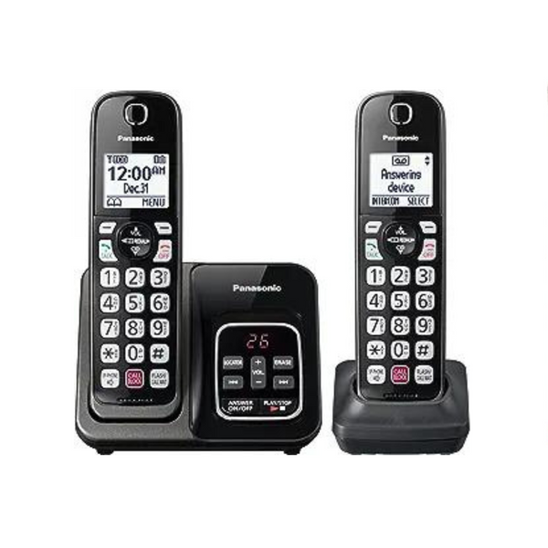 Panasonic Cordless Phone with Answering Machine, Expandable System wit