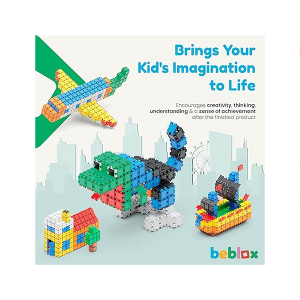 BEBLOX Building Blocks 500-Piece Set