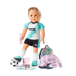 American Girl Truly Me 18-inch Doll School Day to Soccer Play Sets
