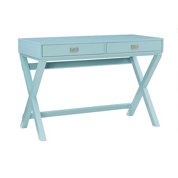 Linon Home Décor Jaycee Blue Writing Desk