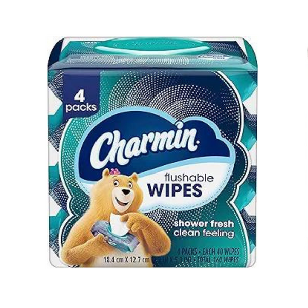 8 Packs of 40Ct Charmin Flushable Wipes PzDeals