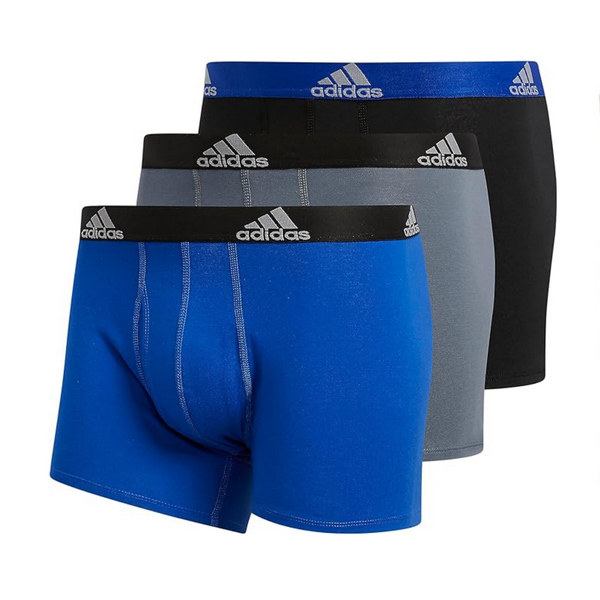 adidas Men’s Stretch Cotton Trunk Underwear (3-Pack)