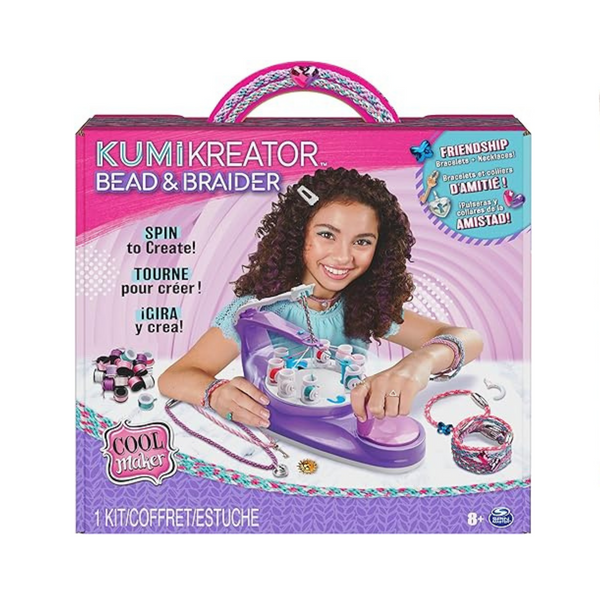 Cool Maker KumiKreator Bead & Braider Friendship Necklace and Bracelet Making Kit