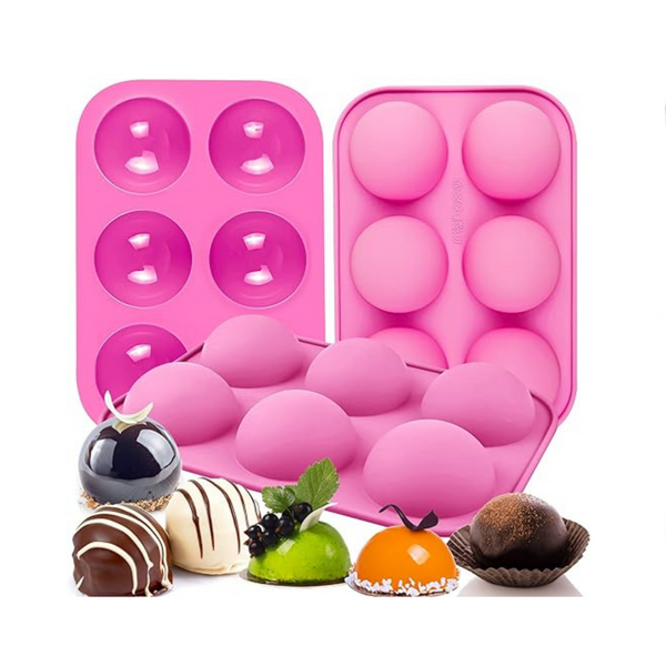Paquete de 3 moldes de silicona para bombas de chocolate caliente