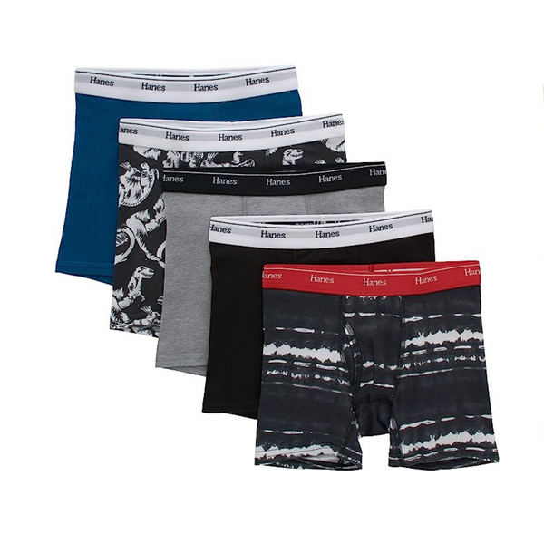 5 calzoncillos tipo bóxer para niños Hanes