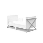 White/Pebble Toddler Bed