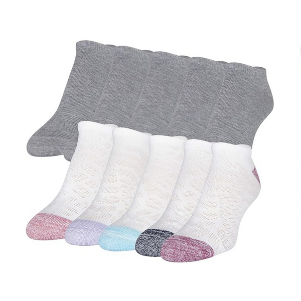 10 Pairs Of GoldToe Women’s Cushion No Show Socks