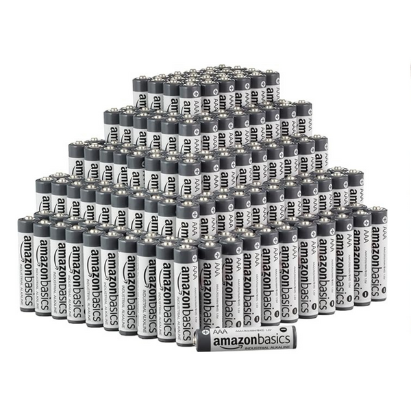 Paquete de 250 pilas alcalinas industriales AAA de Amazon Basics