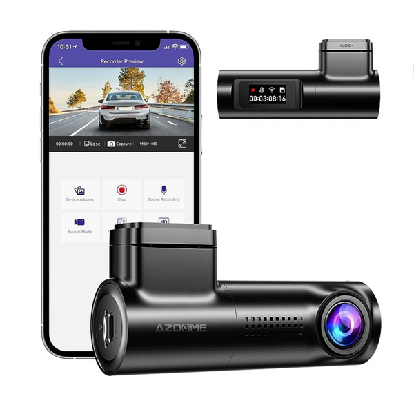 Cámara de tablero WiFi incorporada 1080P FHD