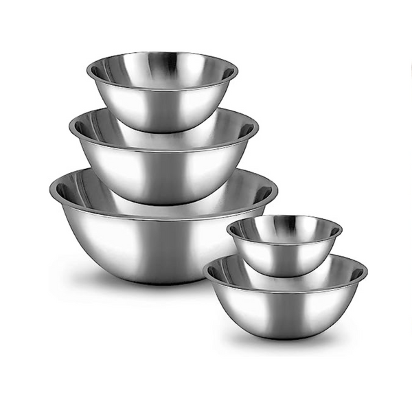 5-Pc Stainless Steel Mixing Bowls Set