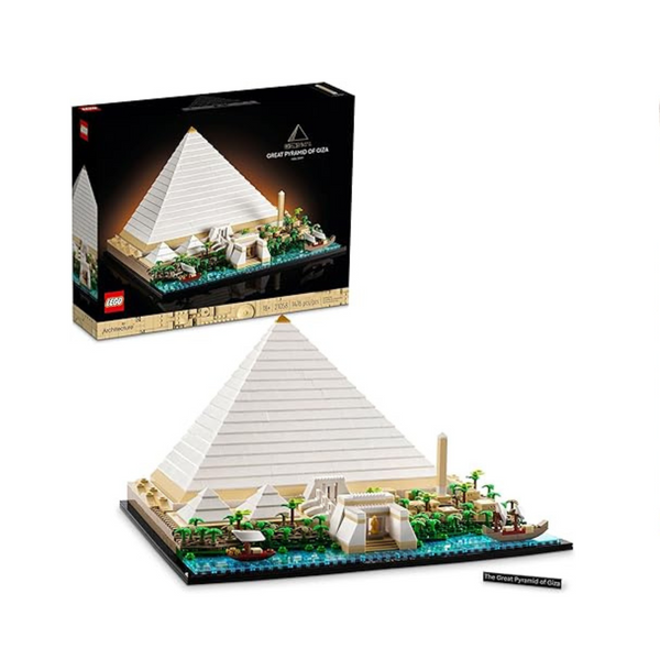LEGO Architecture Great Pyramid of Giza Set, Home Décor Model Building Kit
