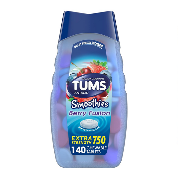 140-Ct TUMS Smoothies Extra Strength Antacid Chewable Tablets