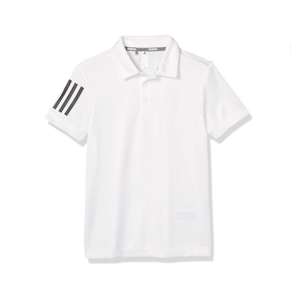 adidas Polo de 3 rayas para niño