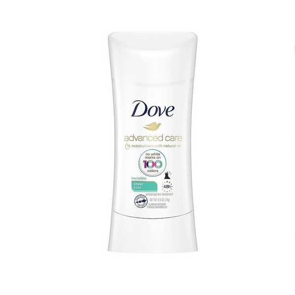 4 desodorantes en barra antitranspirantes invisibles Dove Advanced Care