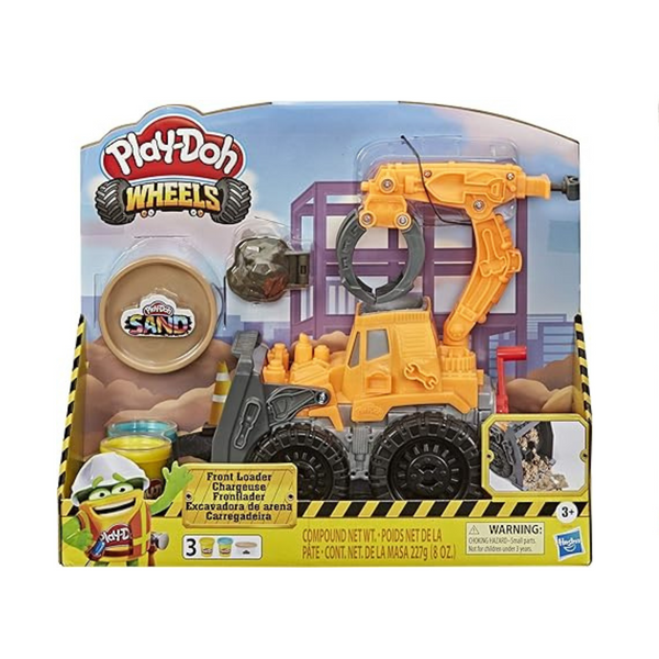 Camión de juguete con cargador frontal y ruedas Play-Doh