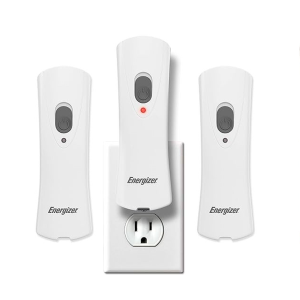Paquete Energizer de 3 linternas LED recargables de emergencia enchufables