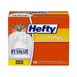 Hefty Strong Tall Kitchen Trash Bags, Unscented (13 Gallon, 90 Count)