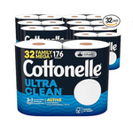Cottonelle Ultra Clean Toilet Paper with Active CleaningR ipples Texture