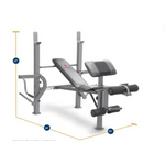 Marcy Standard Weight Bench Incline Multifunctional Workout Equipment