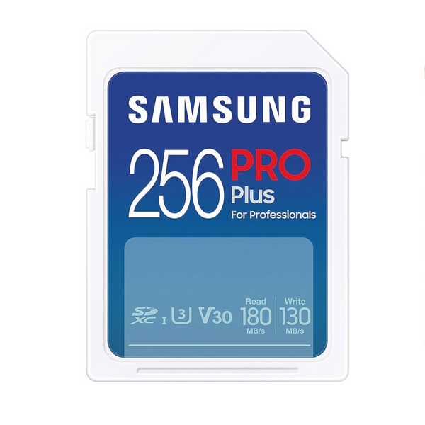 Tarjeta SD Samsung Pro Plus de tamaño completo de 256 GB