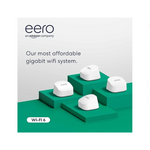 Amazon eero 6+ mesh Wi-Fi system | Coverage up to 6,000 sq. ft. (4-pack)