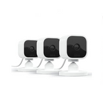 Blink Mini – Compact indoor plug-in smart security cameras (3 cameras)