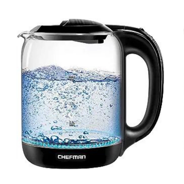 Chefman 1.7 Liter Electric Glass Tea Kettle