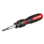CRAFTSMAN Ratcheting Screwdriver, 2” Double Ended Bits Included