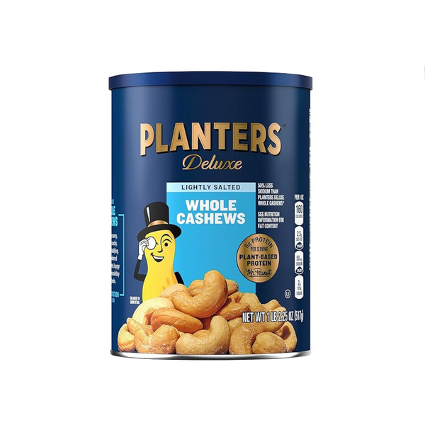 PLANTERS Deluxe Anacardos enteros ligeramente salados, 18.25 oz