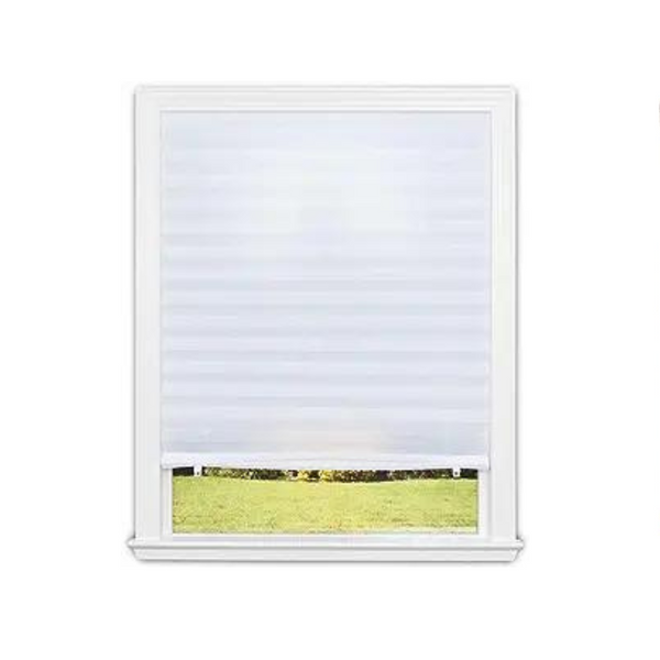 Redi Shade No Tools Original Light Filtering Pleated Fabric Shade White, 36