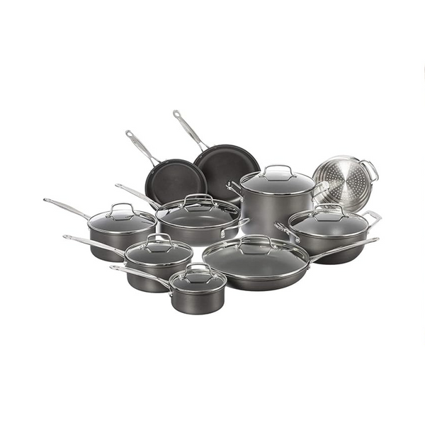 Cuisinart Chef's Classic Juego de utensilios de cocina anodizados duros antiadherentes de 17 piezas