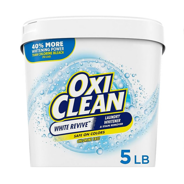 OxiClean White Revive Laundry Whitener and Stain Remover Powder, 5 lb