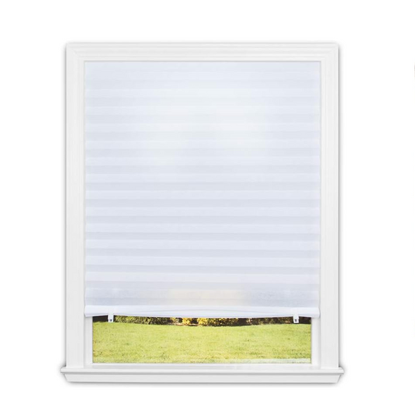 Redi Shade Sin herramientas Pantalla de tela plisada con filtrado de luz original, color blanco, 36 pulgadas x 72