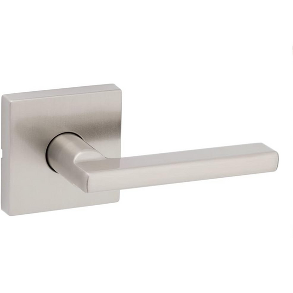 Kwikset Halifax Non-Locking Closet and Hallway Door Handle, Satin Nickel