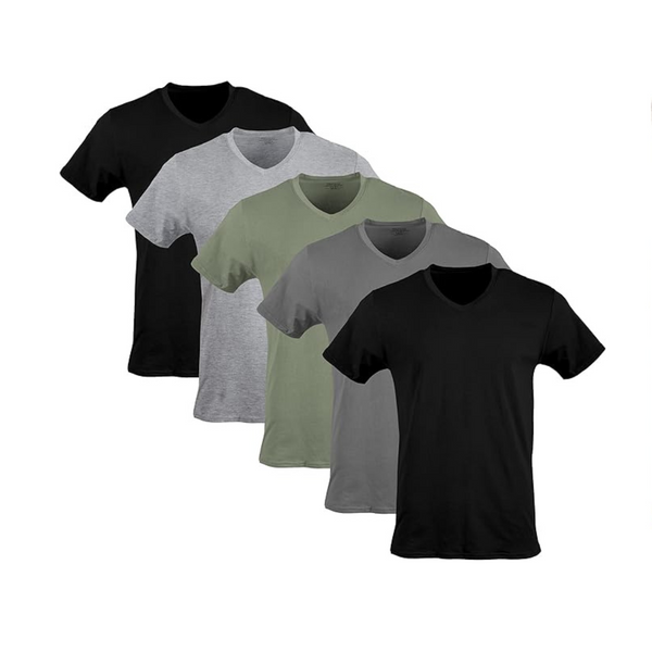 Camisetas Gildan con cuello en V para hombre (paquete de 5)