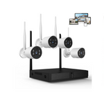4 PCS Security Wired Camera System